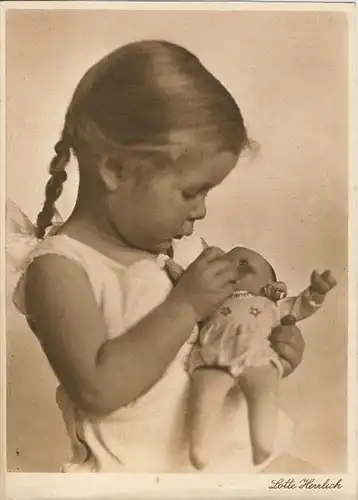 Baby und Kinderkarten v. Lotte Herrlich  aus Hamburg v. 1955  (43385)