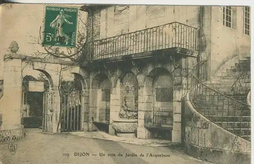 Dijon v. 1908  Un coin du Jardin de I`Arquebuse  (43417)