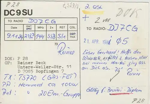 Bopfingen v. 1985  DC9SU  (46357)
