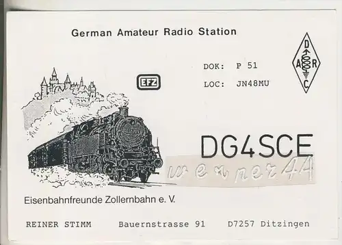 Ditzingen v. 1989  DG4SCE Eisenbahnfreunde Zollernbahn e.V. (46358)