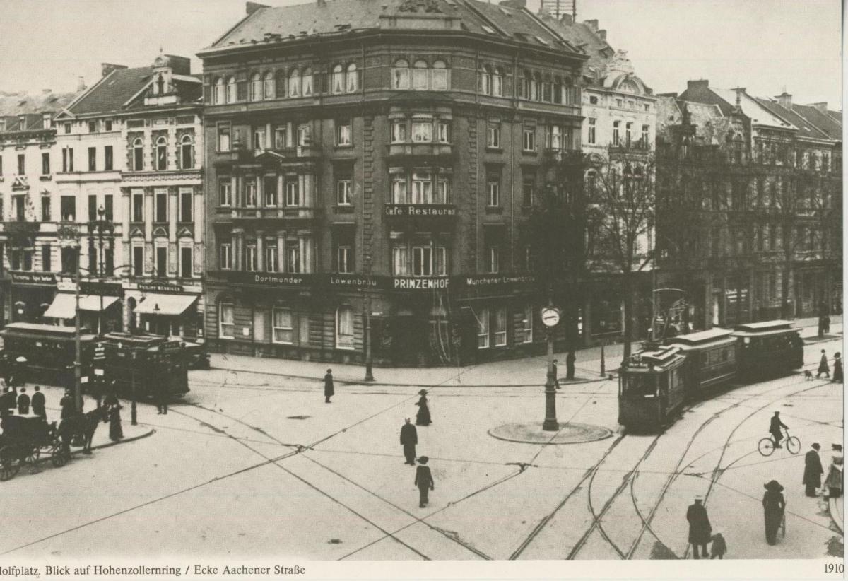 Köln v. 1910 Rudolfplatz. Blick auf Hohenzollernring