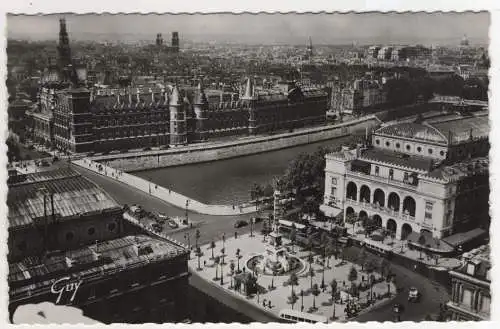 [Ansichtskarte] FRANCE - Paris  - Panorama sur la Place du Chatelet el la Conciergerie. 