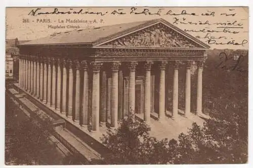 [Ansichtskarte] FRANCE -  Paris - La Madeleine. 