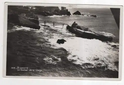 [Ansichtskarte] FRANCE -  Biarritz - le Rocher de la Vierge. 