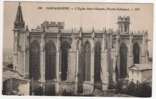 [Ansichtskarte] FRANCE -  Carcassonne - L'Eglise Saint-Nazaire. 