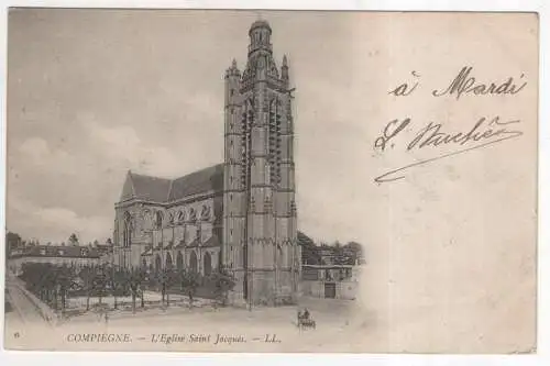 [Ansichtskarte] FRANCE - Compiègne - L'Eglise Saint-Jacques. 