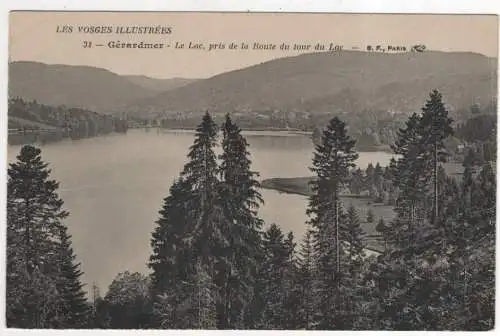 [Ansichtskarte] FRANCE - Gérardmer - Le Lac, pris de la Route du Tour du Lac. 