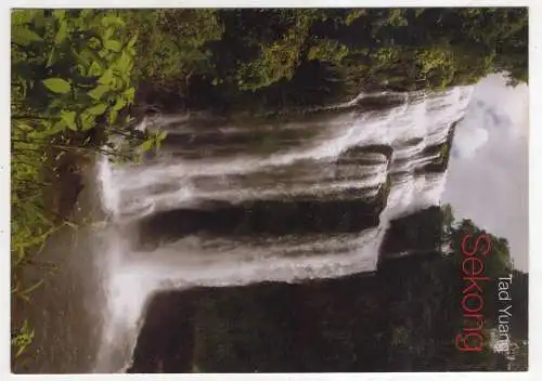 [Ansichtskarte] LAOS - Tad Yuang waterfall. 