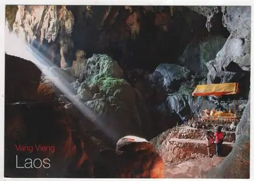 [Ansichtskarte] LAOS - Vang Vieng . Poukham cave blue lagoon. 