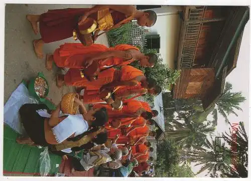 [Ansichtskarte] LAOS - Luang Prabang - Morning Alms. 