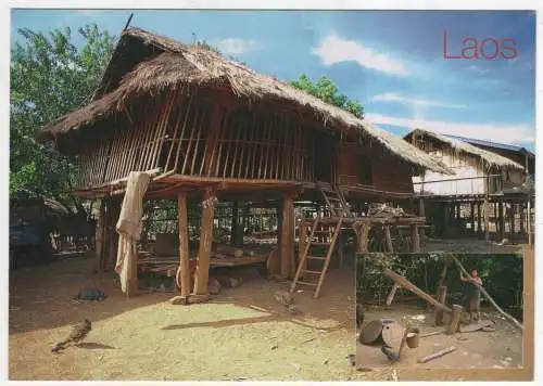 [Ansichtskarte] LAOS - Saravan - Kra Tou Village. 