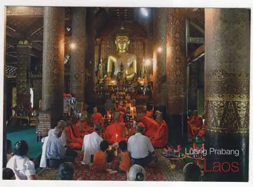 [Ansichtskarte] LAOS - Luang Prabang - Ordination at Wat Xieng Thong. 