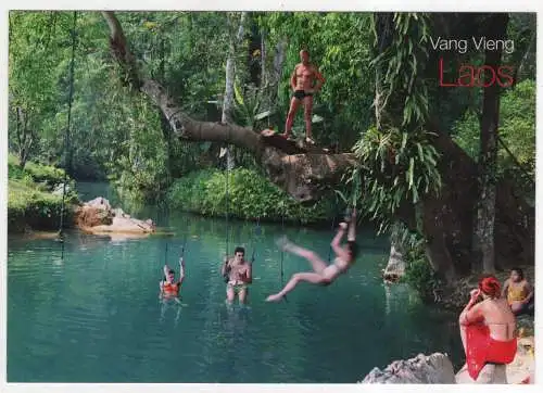 [Ansichtskarte] LAOS - Vang Vieng - Poukham cave blue lagoon. 