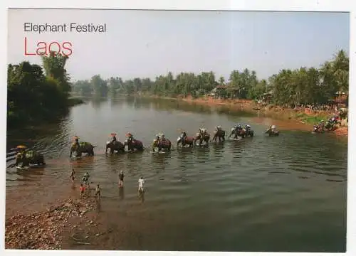 [Ansichtskarte] LAOS - Saysabury - the Elephant Festival. 