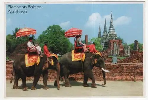 [Ansichtskarte] THAILAND - Ayutthaya - Elephants Palace. 