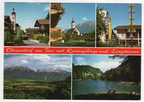 [Ansichtskarte] GERMANY - Oberaudorf am Inn mit Kaisergebirge und Luegsteinsee. 