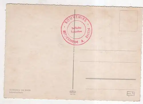 [Ansichtskarte] GERMANY -  Rüdesheim am Rhein - Kabinenseilbahn. 