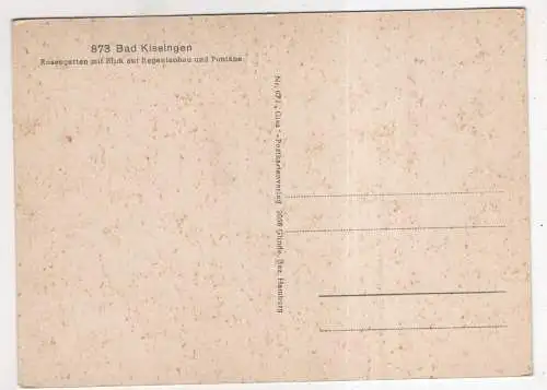 [Ansichtskarte] GERMANY -  Bad Kissingen - Partie im Rosengarten. 