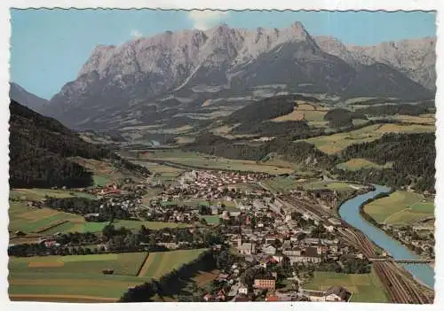 [Ansichtskarte] AUSTRIA - Bischofshofen an der Sulzach mit Tennengebirge. 