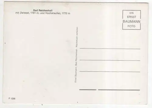 [Ansichtskarte] GERMANY - Bad Reichenhall mit Zwiesel und Hochstaufen. 
