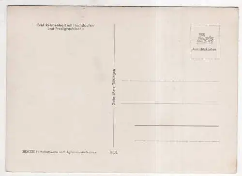 [Ansichtskarte] GERMANY - Bad Reichenhall mit Hochstaufen und Predigtstulhbahn. 