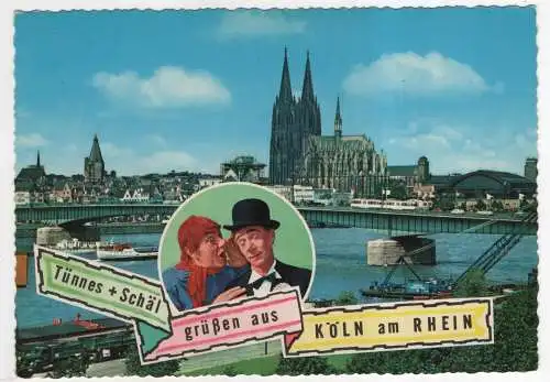 [Ansichtskarte] GERMANY - Köln am Rhein - Tünnes + Schäl. 