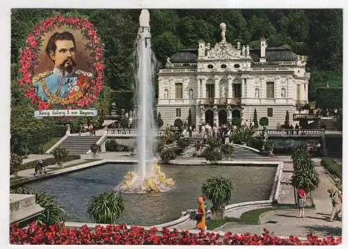 [Ansichtskarte] GERMANY - Königsschloss Linderhof. 