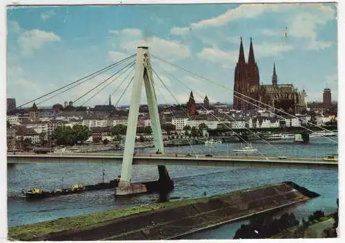 [Ansichtskarte] GERMANY - Köln am Rhein - Severinsbrücke und Dom. 