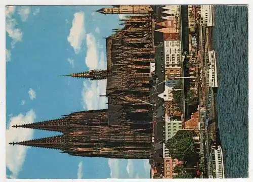 [Ansichtskarte] GERMANY - Köln am Rhein - Dom und Rheinufer. 