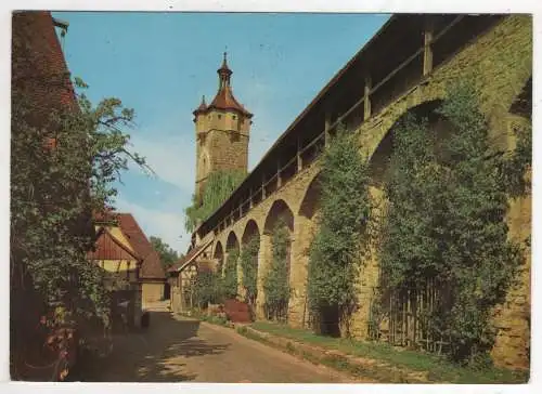 [Ansichtskarte] GERMANY -  Rothenburg ob der Tauber - Wehrgang. 