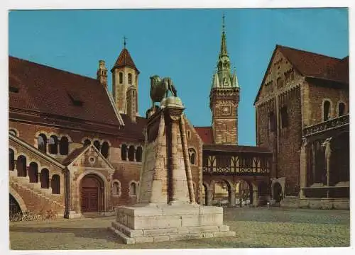 [Ansichtskarte] GERMANY - Braunschweig - Blick auf Dom, Burg und Rathaus. 