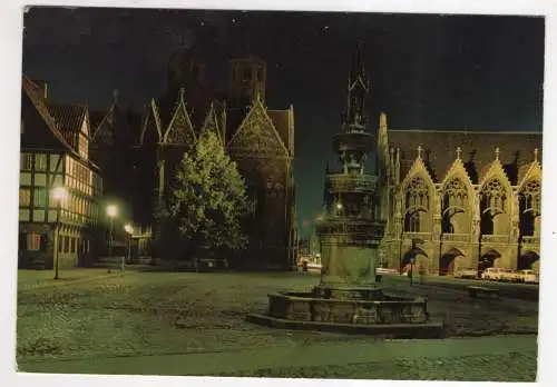 [Ansichtskarte] GERMANY - Braunschweig - Altstadtmarkt mit Rathaus und Martinikirche. 