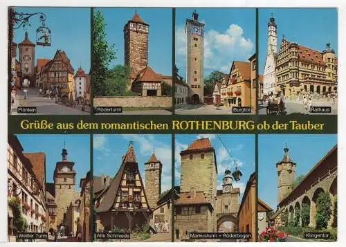 [Ansichtskarte] GERMANY - Rothenburg ob der Tauber. 