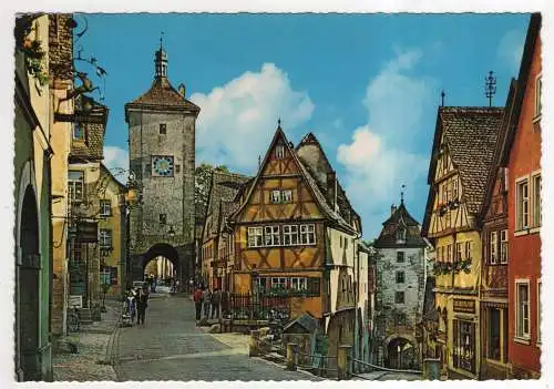 [Ansichtskarte] GERMANY - Rothenburg ob der Tauber - Am Plönlein. 