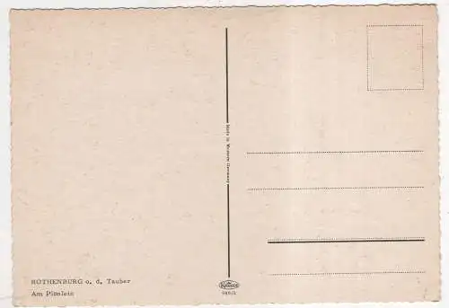 [Ansichtskarte] GERMANY - Rothenburg ob der Tauber - Am Plönlein. 