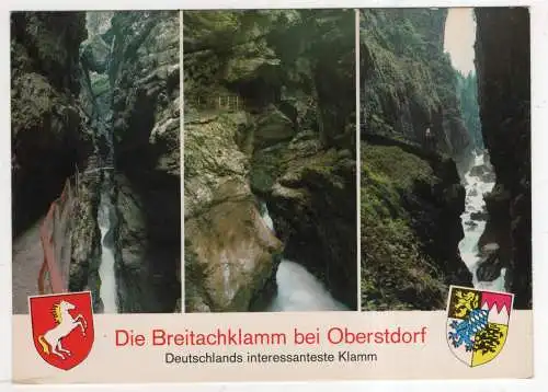 [Ansichtskarte] GERMANY - Die Breitachklamm bei Oberstdorf. 