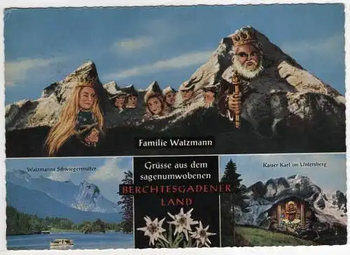 [Ansichtskarte] GERMANY -  Familie Watzmann - Berchtesgadener Land. 