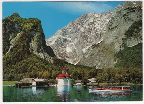 [Ansichtskarte] GERMANY - St. Bartholomä mit Watzmann Ostwand. 