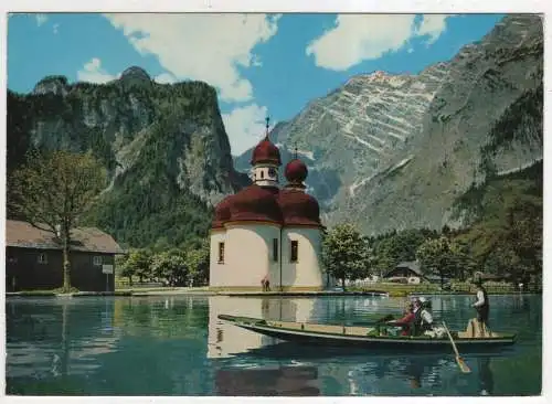 [Ansichtskarte] GERMANY - St. Bartholomä am Königssee mit Watzmann-Ostwand. 