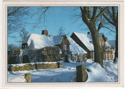 [Ansichtskarte] GERMANY - Winterliches Friesenhaus. 