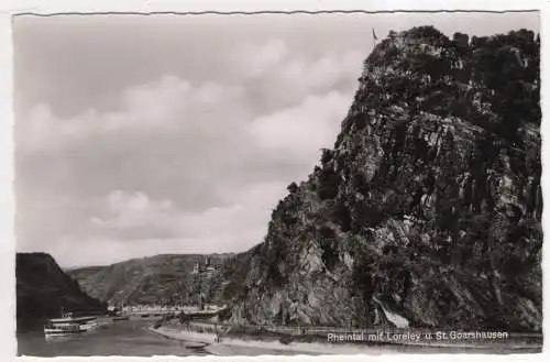 [Ansichtskarte] GERMANY -  Rheintal mit Loreley u. St. Goarshausen. 