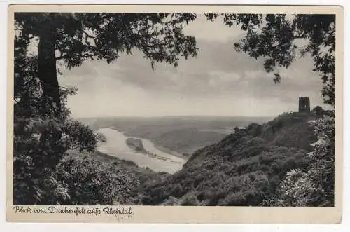 [Ansichtskarte] GERMANY -  Blick vom Drachenfels aufs Rheintal. 