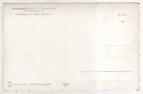 [Ansichtskarte] GERMANY -  Schauinsland / Schwarzwald bei Freiburg i. Br. 