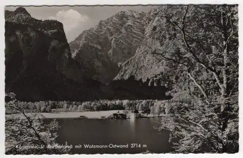 [Ansichtskarte] GERMANY - Königssee - St. Bartholomä mit Watzmann-Ostwand. 