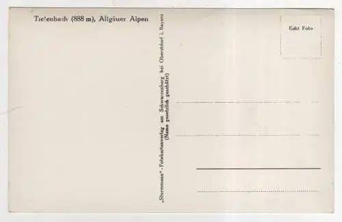 [Ansichtskarte] GERMANY - Tiefenbach bei Oberstdorf. 