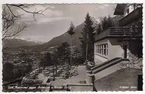 [Ansichtskarte] GERMANY - Café Panorama gegen Garmisch u. Tiroler Berge. 