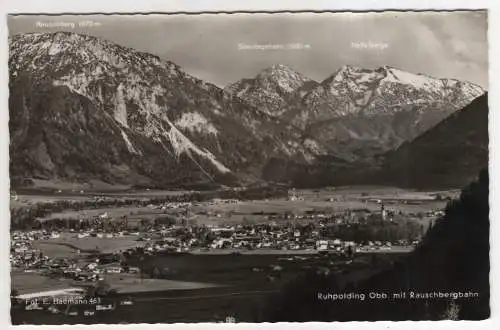 [Ansichtskarte] GERMANY - Ruhpolding / Obb. mit Rauschbergbahn. 