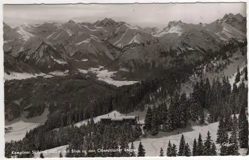 [Ansichtskarte] GERMANY - Kemptner Skihütte mit Blick zu den Oberstdorfer Berge. 