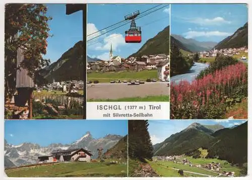 [Ansichtskarte] AUSTRIA - Ischgl mit Silvretta-Seilbahn. 