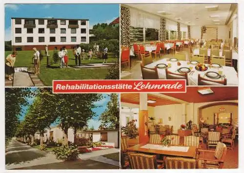 [Ansichtskarte] GERMANY - Lehmrade üb. Mölln - Rehabilitationsstätte Lehmrade. 